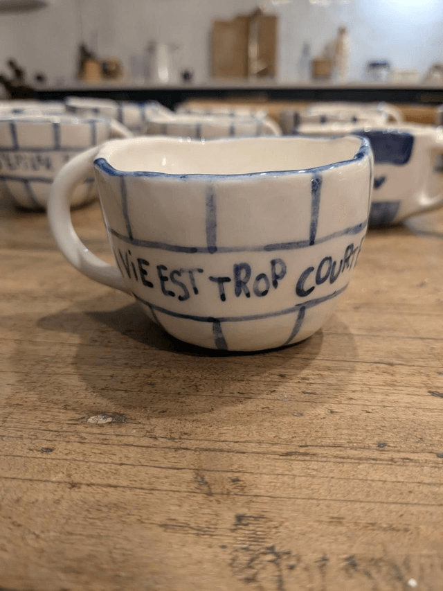 Tasse "la vie est trop courte pour s'épiler la chatte"
